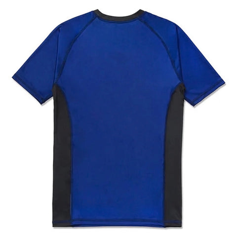 Short sleeve blue rash guard by Shoyoroll for No Gi Jiu-Jitsu Short sleeve blue rash guard by Shoyoroll for No Gi Jiu-Jitsu