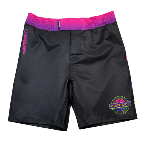 BJJ  No Gi training Set Shoyoroll Batch 143 Malibu Rash Guard & Training Shorts Set