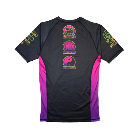 BJJ  No Gi training Set Shoyoroll Batch 143 Malibu Rash Guard & Training Shorts Set