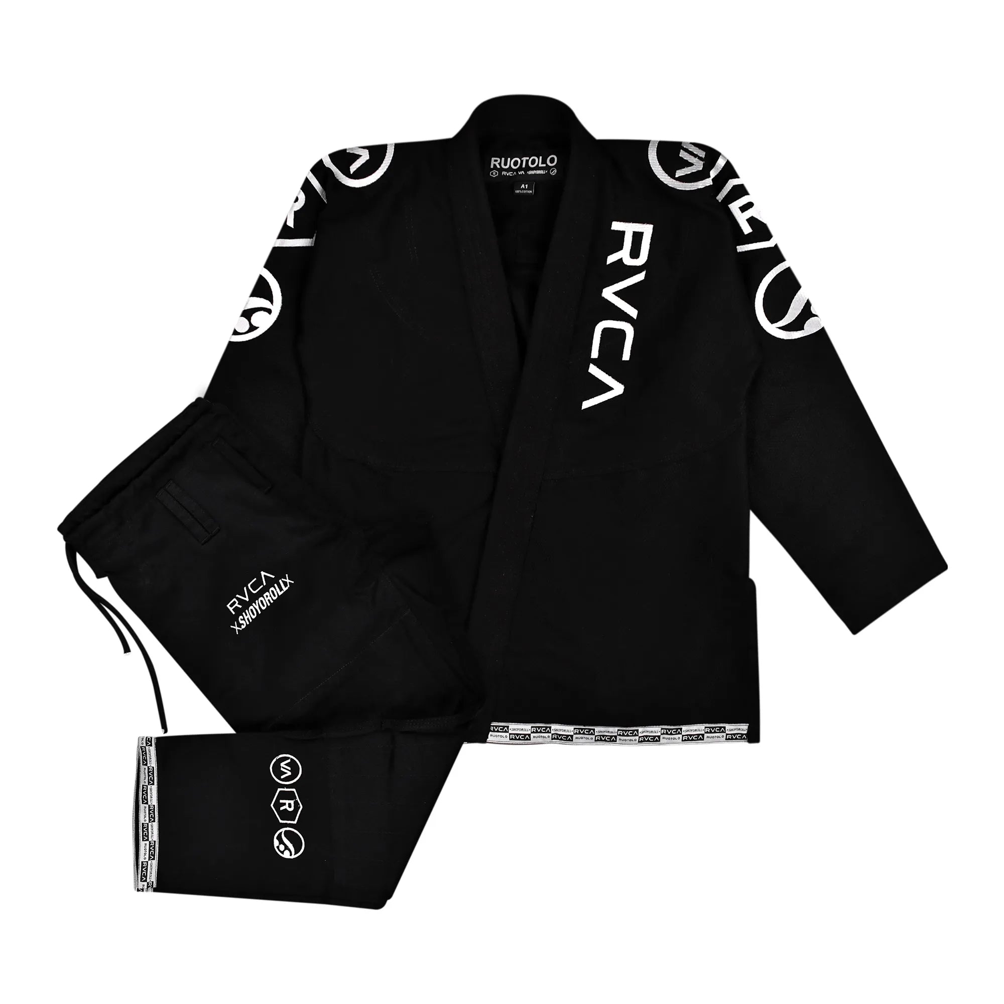 BJJ Gi Shoyoroll RVCA x Roots Batch VA - Black jiu jitsu Gi BJJ Gi Shoyoroll RVCA x Roots Batch VA - Black jiu jitsu Gi